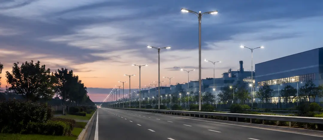 Fortune Light Pole homepage roadway light pole scene optimized desktop webp